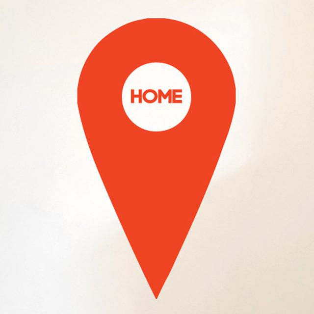 Home Pin Head Marker Wall Sticker 17 Stories Colour: Orange, Size: Medium on Productcaster.