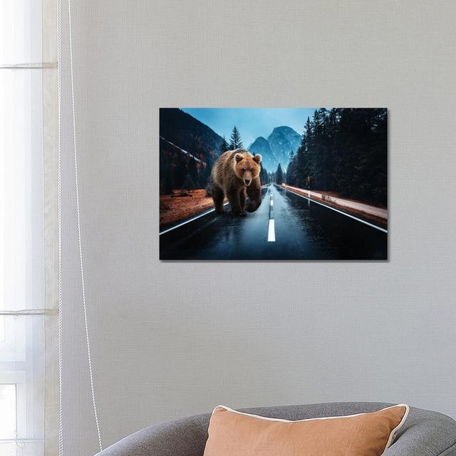 Lost Kamchatka Brown Bear In The Dolomites by Kathrin Federer - Wrapped Canvas Painting Alpen Home Size: 45.72cm H x 66.04cm W x 1.91cm D on Productcaster.