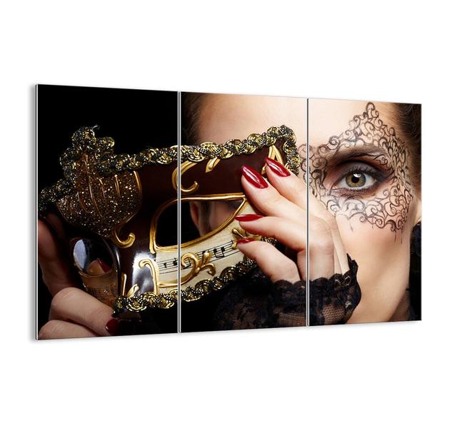 My World Is Baroque - 3 Piece Unframed Photograph Print Set on Glass Ebern Designs Size: 110cm H x 165cm W x 1.8cm D on Productcaster.