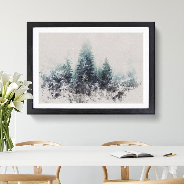 Fire Tree Forest Vol.1 - Picture Frame Painting East Urban Home Frame Option: Black Framed, Size: 65cm H x 90cm W x 2cm D on Productcaster.