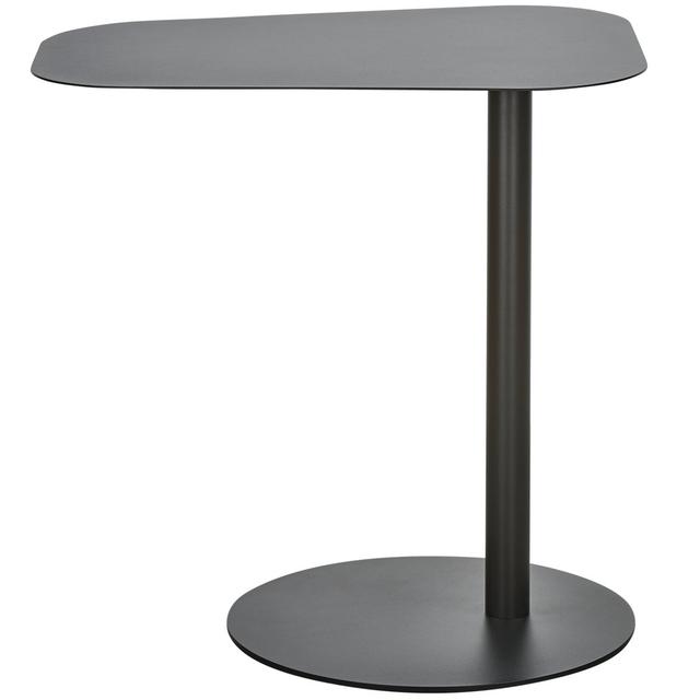 Lia Pedestal Coffee Table Woood Colour: Black on Productcaster.