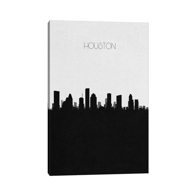 Houston, Texas City Skyline by Ayse Deniz Akerman - Wrapped Canvas Art Prints Ebern Designs Size: 152.4cm H x 101.6cm W x 3.81cm D on Productcaster.