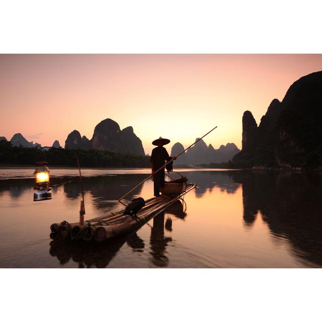 Fishermen On Li River - Wrapped Canvas Print Alpen Home Size: 30cm H x 46cm W x 3.8cm D on Productcaster.