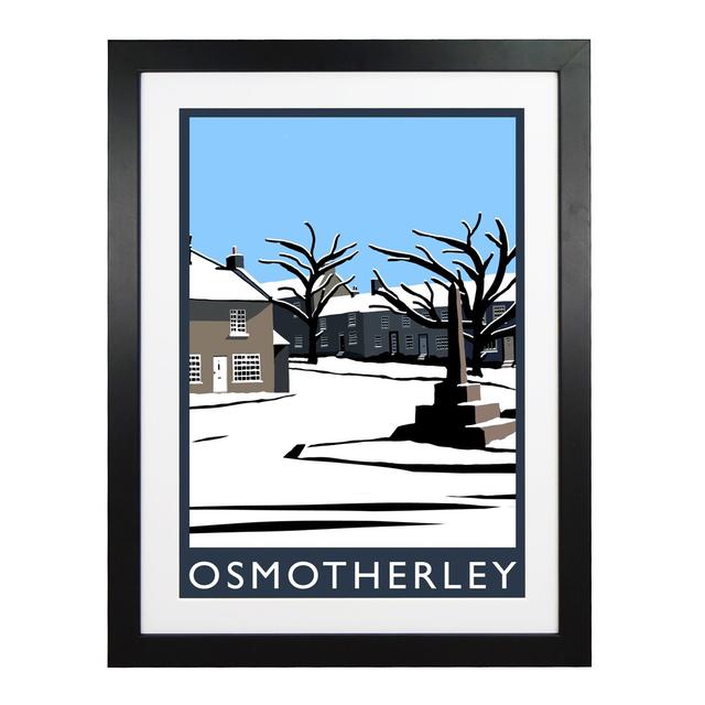 Osmotherley In Snow by Richard O'Neil - Print East Urban Home Format: Black Wood Frame, Size: 43.5 cm H x 33.5 cm W x 2.2 cm D on Productcaster.