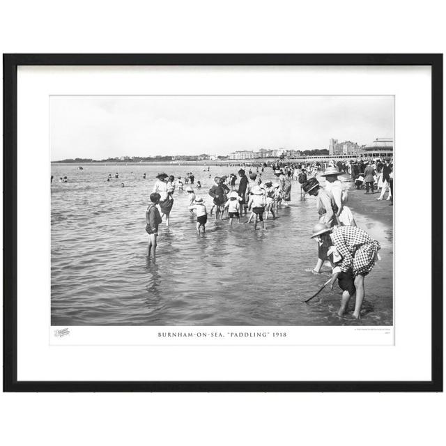 Burnham-on-Sea, Paddling" 1918 - Single Picture Frame Print The Francis Frith Collection Size: 45cm H x 60cm W x 2.3cm D on Productcaster.