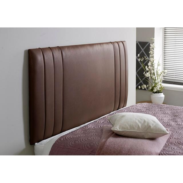 Kimoria Upholstered Headboard 17 Stories Colour: Brown, Size: Super King (6') on Productcaster.