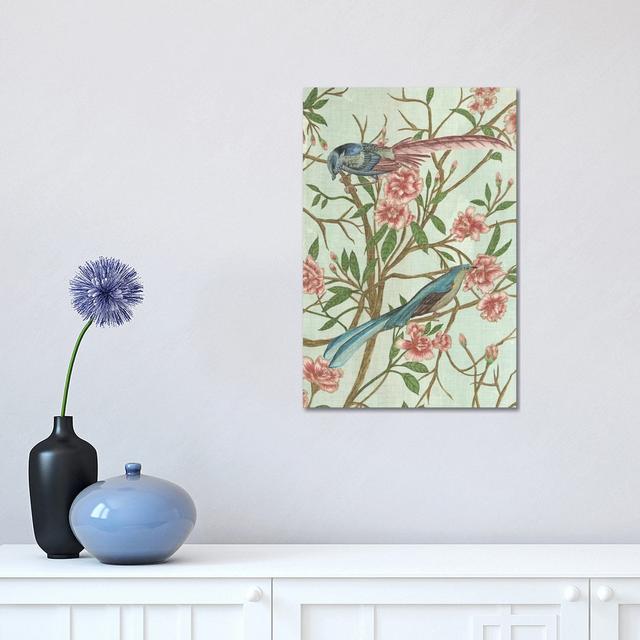 Delicate Chinoiserie IV by Melissa Wang - Wrapped Canvas Painting ClassicLiving Size: 45.72cm H x 30.48cm W x 1.91cm D on Productcaster.