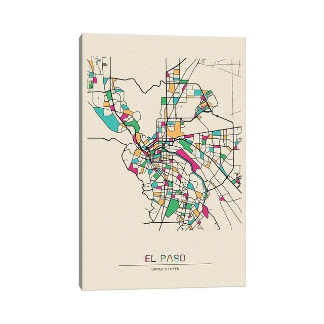 El Paso, Texas Map Maturi Size: 31cm H x 20.5cm W x 1.9cm D on Productcaster.