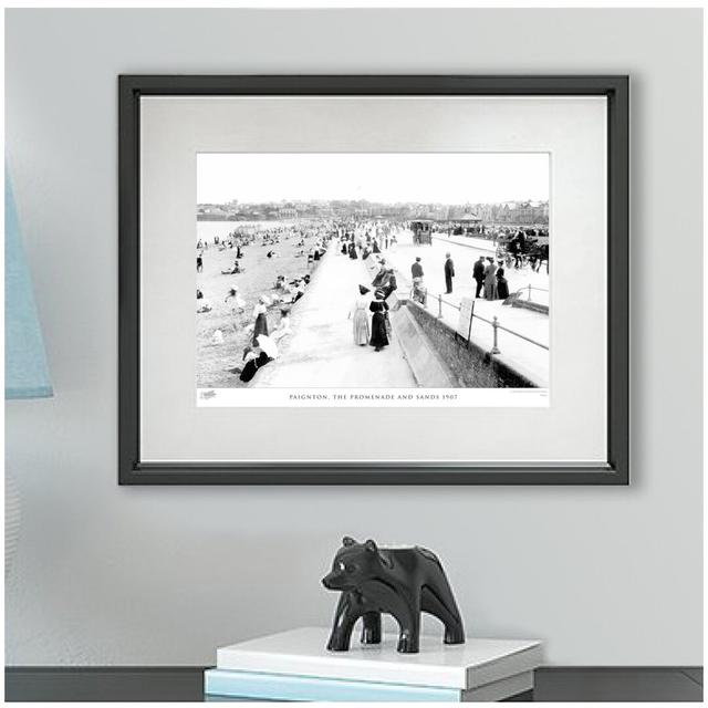 'Paignton, the Promenade and Sands 1907' by Francis Frith - Picture Frame Photograph Print on Paper The Francis Frith Collection Size: 45cm H x 60cm W on Productcaster.