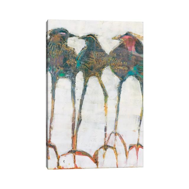 Gaggle I by Sue Jachimiec - Wrapped Canvas Graphic Art ClassicLiving Size: 45.72cm H x 30.48cm W 1.9cm D on Productcaster.