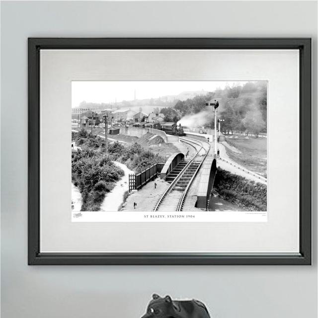 'St Blazey, Station 1904' by Francis Frith - Picture Frame Photograph Print on Paper The Francis Frith Collection Size: 40cm H x 50cm W x 2.3cm D on Productcaster.