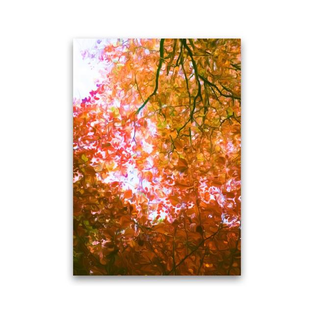 Autumn Leaves - Graphic Art Rosalind Wheeler Format: Wrapped Canvas, Size: 84cm H x 60cm W x 1cm D on Productcaster.