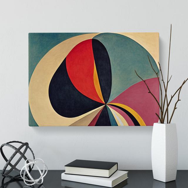 Dashing Modern Abstract - Wrapped Canvas Print George Oliver Size: 50cm H x 76cm W x 3cm D on Productcaster.