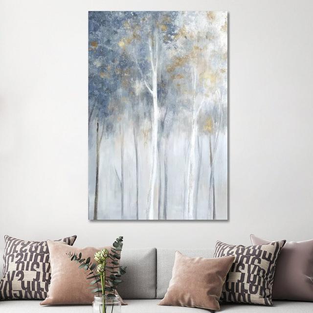 Fog And Gold II by Eva Watts - Wrapped Canvas Painting Alpen Home Size: 152.4cm H x 101.6cm W x 3.81cm D on Productcaster.