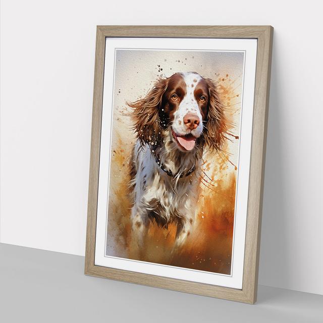 XYZ-FRM-V1223-3002 Print Marlow Home Co. Size: 64cm H x 46cm W x 2cm D, Frame Colour: Oak on Productcaster.