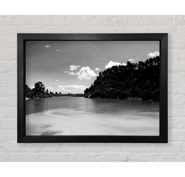 Hideaway Oceans B N W - Single Picture Frame Art Prints Bright Star Size: 100cm H x 141.4cm W on Productcaster.