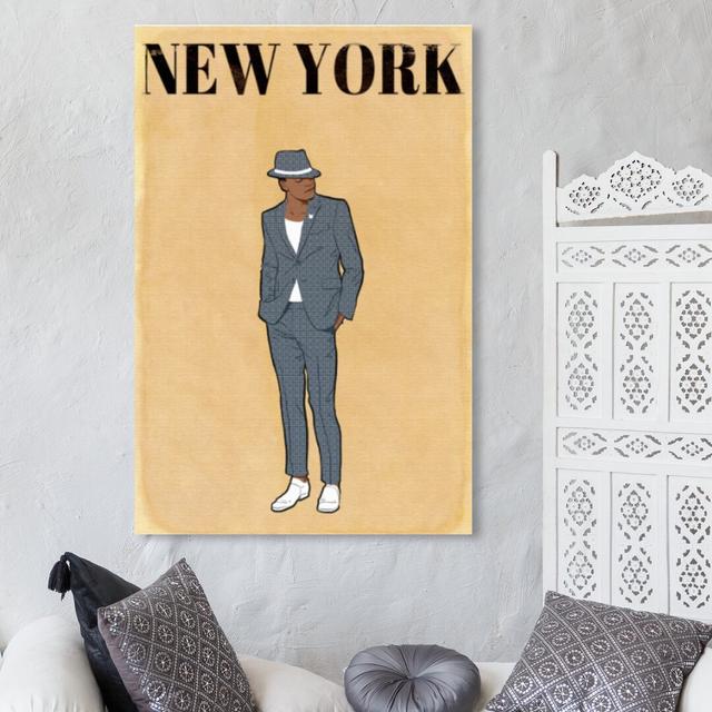 'Esquire Gentleman' Graphic Art on Wrapped Canvas East Urban Home Size: 114.3 cm H x 76.2 cm W on Productcaster.