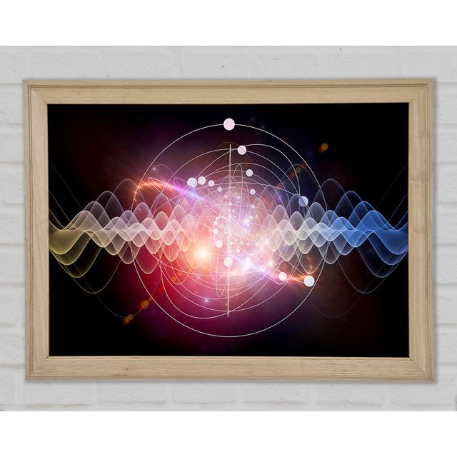 Vibration Of The Universe - Print Brayden Studio Size: 59.7cm H x 84.1cm W x 1.5cm D, Format: White Framed Paper on Productcaster.