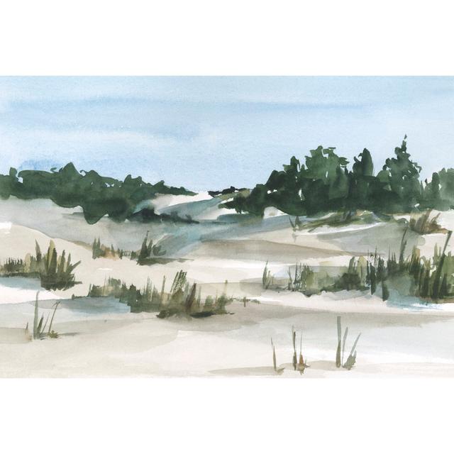 Watercolour Sand Dunes II by Ethan Harper - Wrapped Canvas Painting Rosalind Wheeler Size: 61cm H x 91cm W x 3.8cm D on Productcaster.