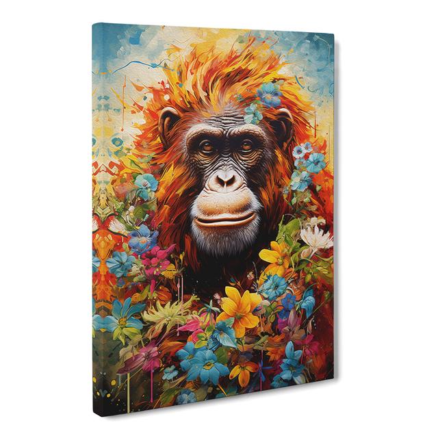 Orangutan Modern - Print Latitude Vive Size: 60cm H x 40cm W x 3cm D on Productcaster.