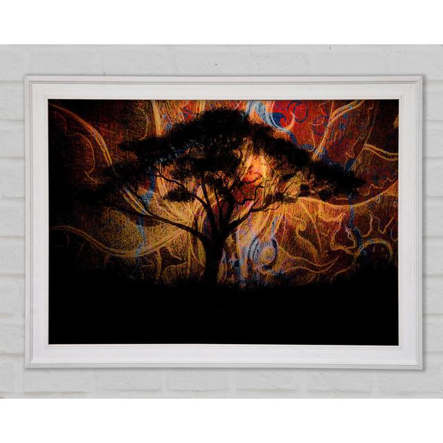 Tree Swirl - Single Picture Frame Art Prints Rosalind Wheeler Size: 21cm H x 29.7cm W x 1.5cm D on Productcaster.