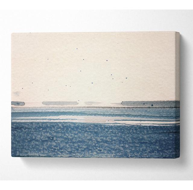 Morning Sea Bird - Wrapped Canvas Art Prints House of Hampton Size: 35.6cm H x 50.8cm W x 10cm D on Productcaster.