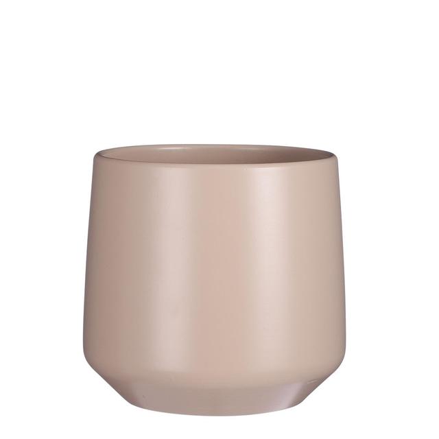 Cania Ceramic Pot Planter 17 Stories Size: 21cm H x 23cm W x 23cm D, Colour: Pink on Productcaster.