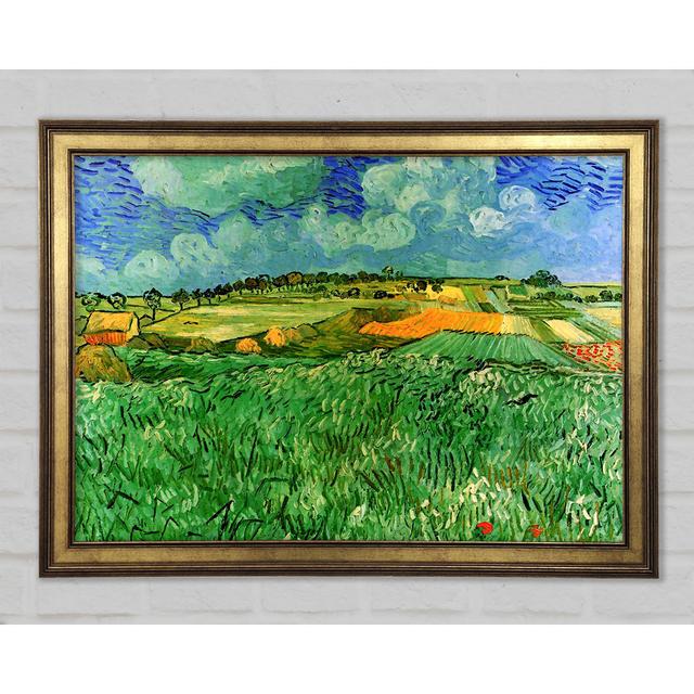 Plain Near Auvers by Van Gogh - Single Picture Frame Art Prints Union Rustic Size: 84.1cm H x 118.9cm W x 1.5cm D on Productcaster.