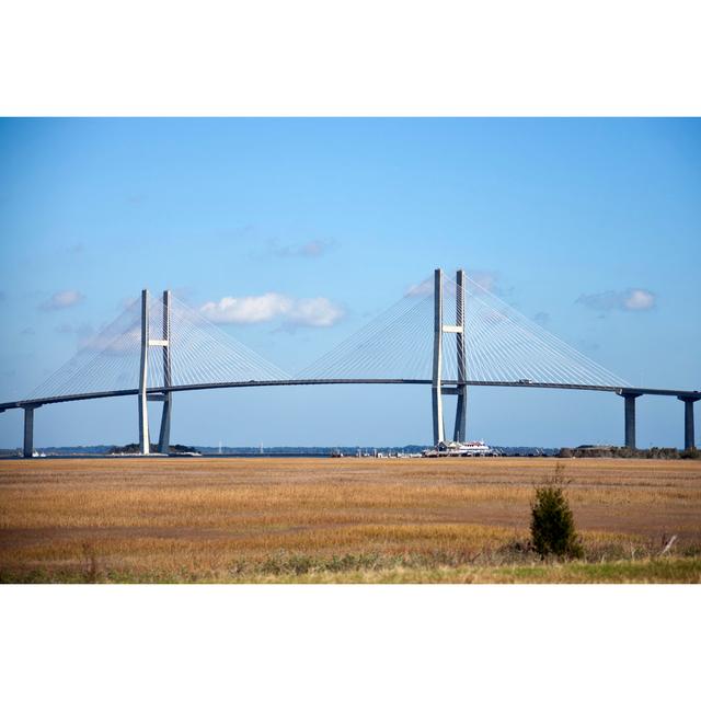 Sidney Lanier Bridge by Benkrut - Wrapped Canvas Print 17 Stories Size: 20cm H x 30cm W on Productcaster.