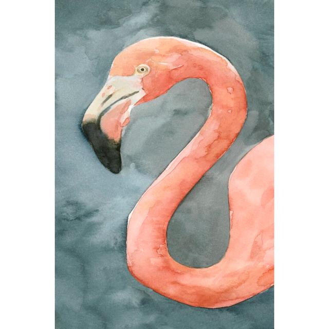 Flamingo Study II by Emma Caroline - Wrapped Canvas Painting 17 Stories Size: 30cm H x 20cm W on Productcaster.