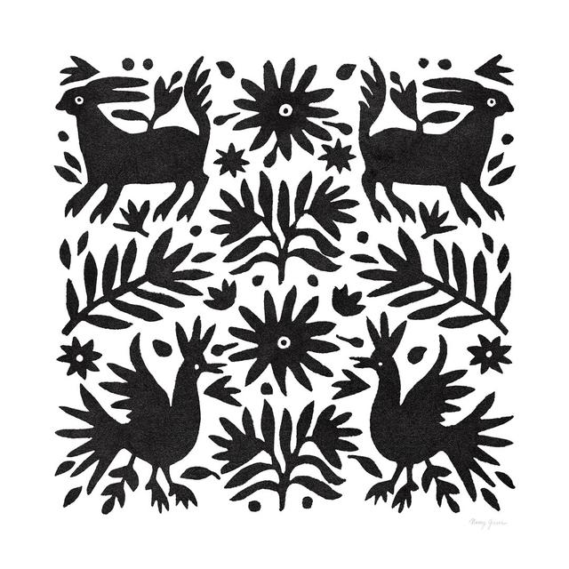 Otomi Elegance I by Nancy Green - Wrapped Canvas Art Print Rosalind Wheeler Size: 51cm H x 51cm W on Productcaster.