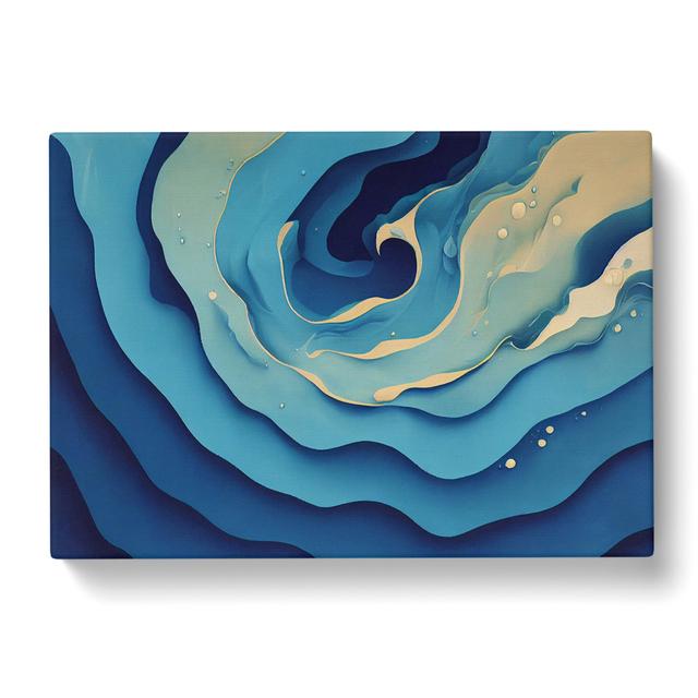 Swirling Abstract Ocean House of Hampton Size: 35cm H x 50cm W x 3cm D on Productcaster.