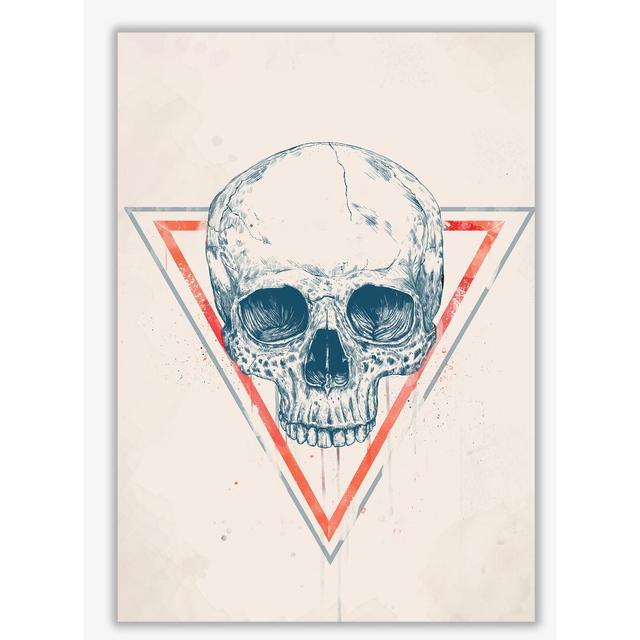 Skull In Triangles by Mercedes Lopes Charro - Print East Urban Home Frame Options: No Frame, Size: 59.4 cm H x 42 cm W x 1 cm D on Productcaster.