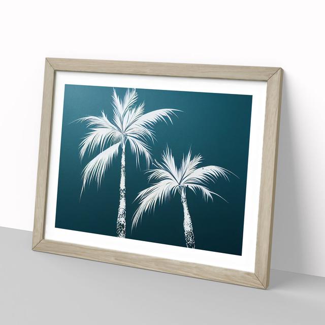 Palm Tree Splash Vol.4 - Picture Frame Graphic Art Bay Isle Home Format: Oak Framed, Size: 25cm H x 34cm W x 2cm D on Productcaster.