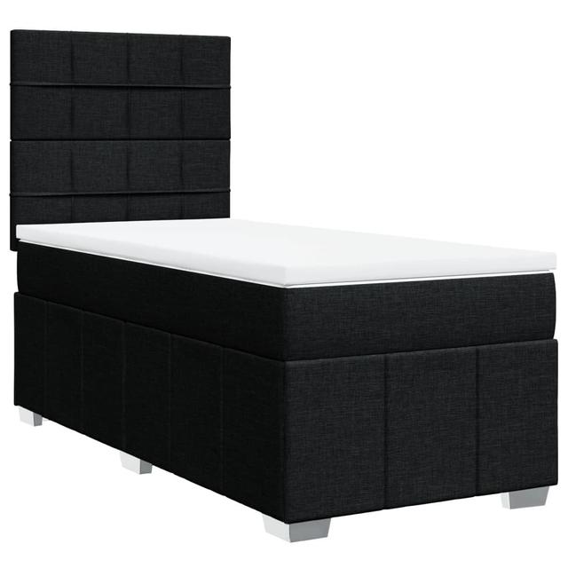 Vidaxl Boxspringbett mit Matratze 17 Stories Farbe: Schwarz, Größe: 90 x 200 cm on Productcaster.