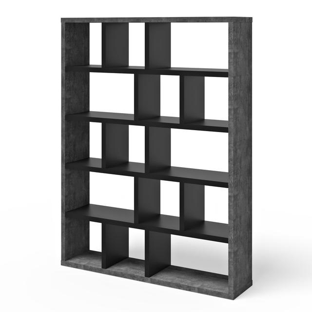 Berlin Bookcase Temahome Colour: Grey/Black on Productcaster.