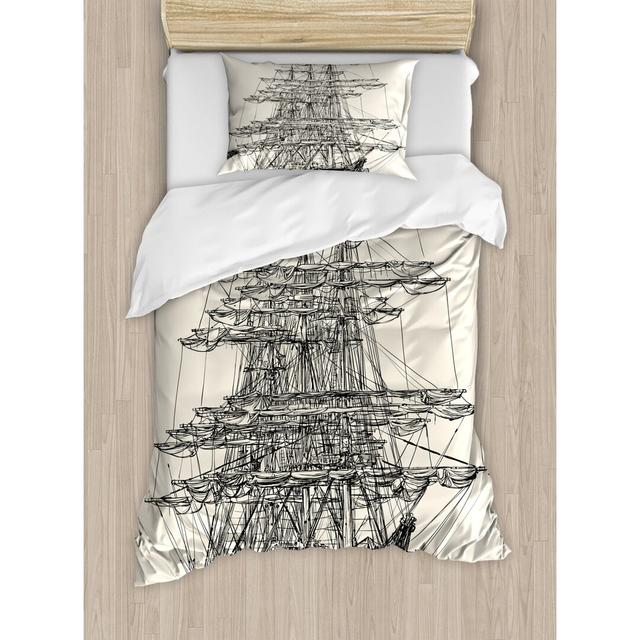 Keyon Maritim [EU ONLY] Duvet Cover Set with Pillowcases Breakwater Bay Size: Single - 1 Standard Pillowcase on Productcaster.