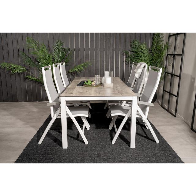 Drishya Rectangular 6 - Person 205cm Long Dining Set Dakota Fields on Productcaster.