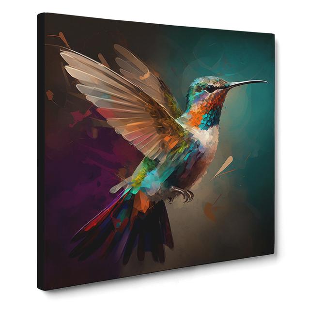 Hummingbird Digital Art - No Frame Print Marlow Home Co. Size: 50cm H x 50cm W x 3cm D on Productcaster.