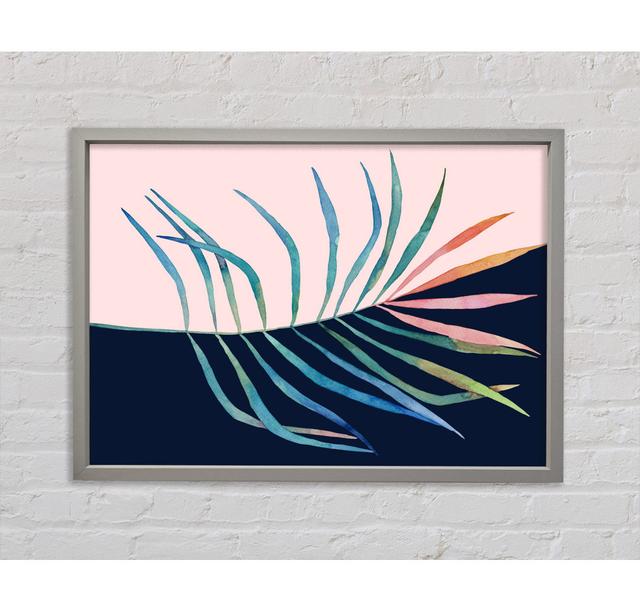 Palm Leaf Mid Century - Single Picture Frame Art Prints on Canvas Bright Star Size: 84.1cm H x 118.9cm W on Productcaster.