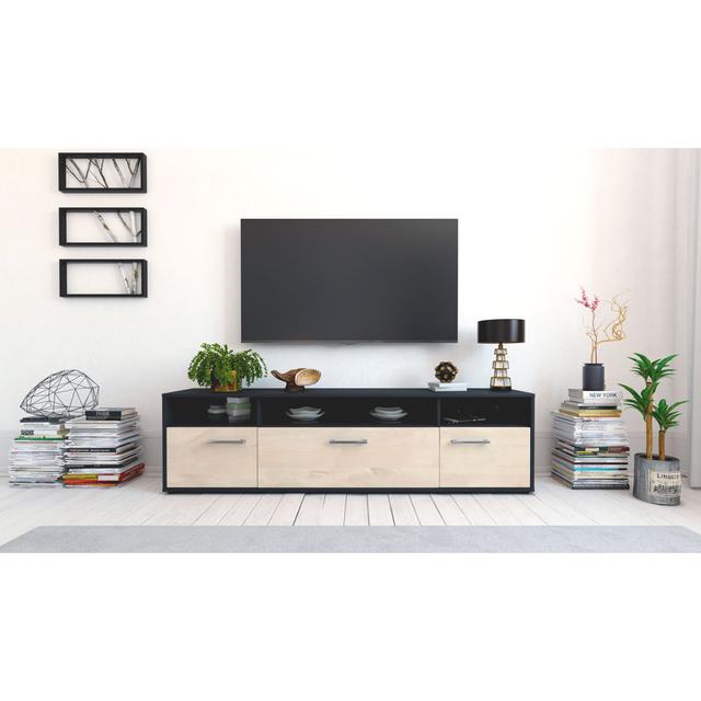 Beber TV Stand for TVs up to 60 Brayden Studio Colour: Cedar/Anthracite on Productcaster.