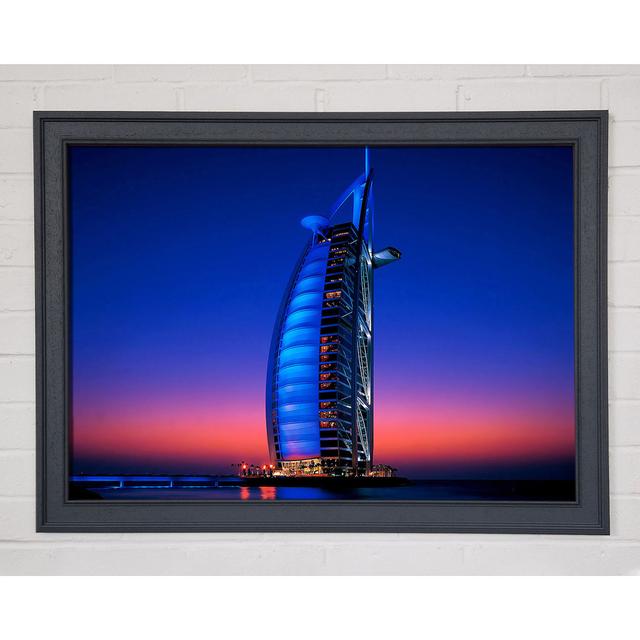 Burj Al Arab Dubai Uae - Einzelner Bilderrahmen Kunstdrucke Brayden Studio Größe: 42 cm H x 59,7 cm B x 1,5 cm T on Productcaster.