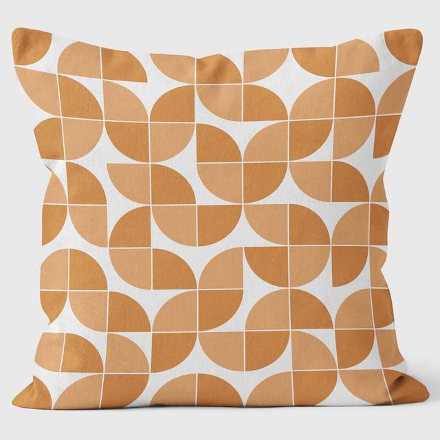 Circle Quarter Abstract Cushion We Love Cushions Colour: Orange on Productcaster.