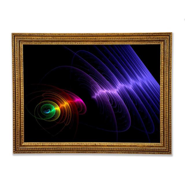 Rainbow Ripple - Single Picture Frame Art Prints Ivy Bronx Size: 59.1cm H x 84.1cm W x 3cm D on Productcaster.