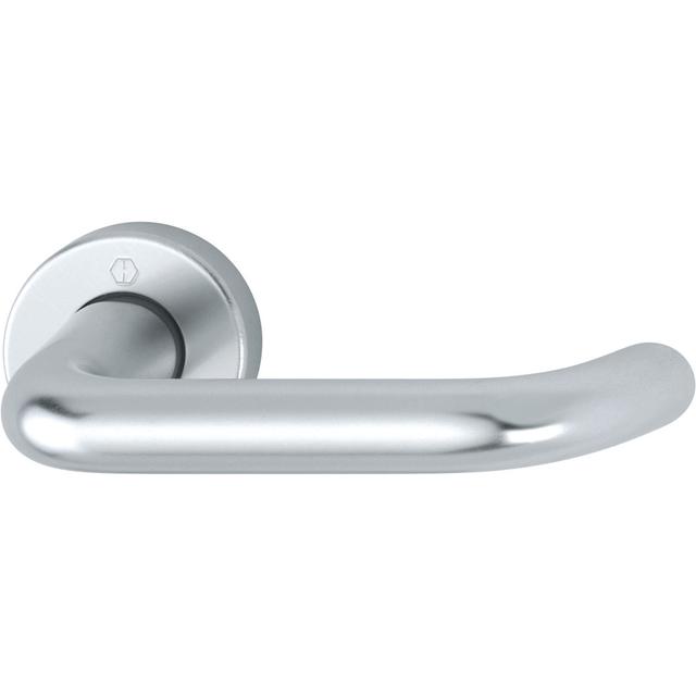 Amalric Pasage Right Hand Door Handle Symple Stuff Finish: Aluminium Silver on Productcaster.