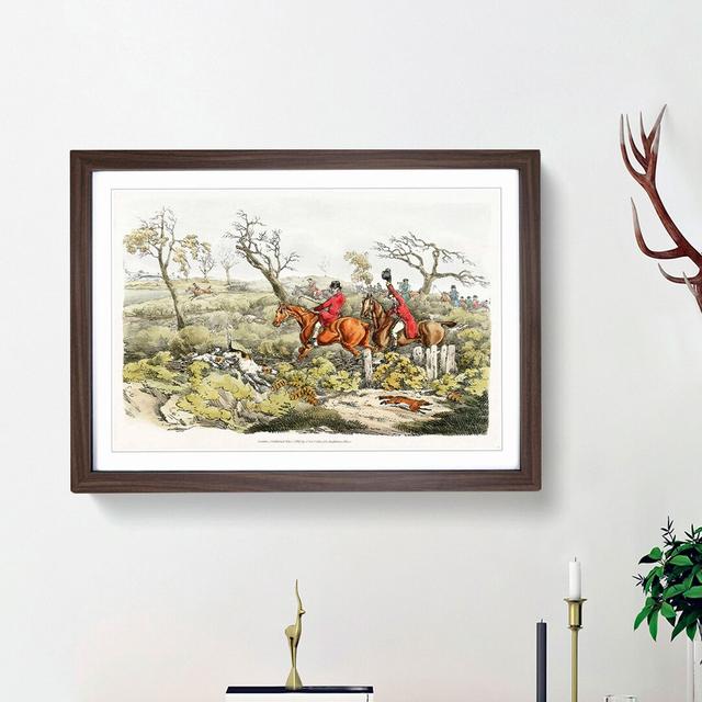 Fox Hunting by Henry Alken - Picture Frame Painting Print East Urban Home Frame Option: Walnut Framed, Size: 48cm H x 65cm W x 2cm D on Productcaster.