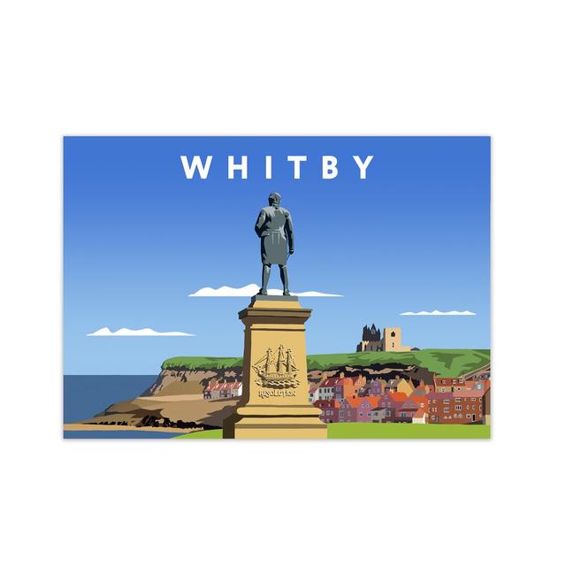 Whitby Captain Cook by Richard O'Neill - Graphic Art Print on Paper 17 Stories Size: 59.4cm H x 84.1cm W x 3cm D, Format: Unframed on Productcaster.