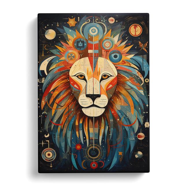 Leo Zodiac Dadaism - Print Latitude Vive Size: 50cm H x 35cm W x 3cm D on Productcaster.