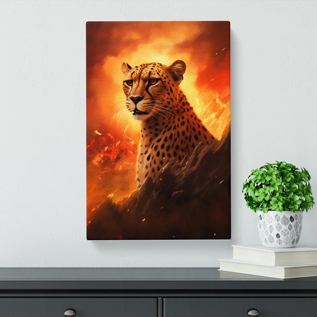 Cheetah Romanticism - Wrapped Canvas Print Latitude Vive Size: 60cm H x 40cm W x 3cm D on Productcaster.