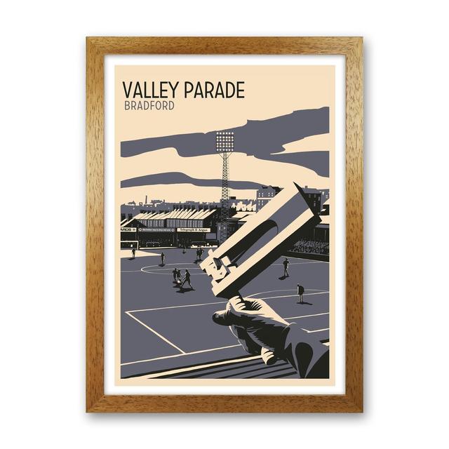 Valley Parade by Richard O'Neill - Print Corrigan Studio Format: Brown Framed, Size: 88cm H x 64cm W x 3cm D on Productcaster.